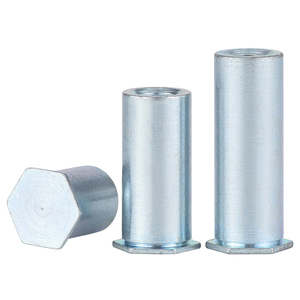Rivets auto-sertissants à tête hexagonale en acier au carbone zingué bleu M2 M2.5 M3 M4 M5 M6 pour rivetage par pression - Product Image 1
