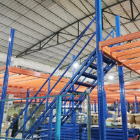 Structure en acier robuste et personnalisable Construction du deuxième étage pour la construction d'usine Plate-forme de grenier pour empiler des étagères