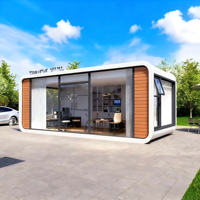 KT Pomme préfabriquée pour maison conteneur non utilisée Villa capsule pour cabine extérieure Maison conteneur extensible pour hôtel