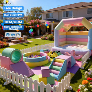 Pusat Permainan taman kanak-kanak Pastel anak-anak dalam ruangan peralatan bermain permainan dalam ruangan lembut bermain Istana tanah bermain untuk anak-anak - Product Image 1