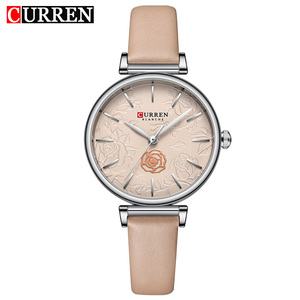 นาฬิกาข้อมือหรู CURREN รุ่น 9078 กันน้ำ เรืองแสง แสดงวันที่และสัปดาห์ สายหนัง นาฬิกาควอตซ์สำหรับผู้หญิง สไตล์ลำลองและธุรกิจ - Product Image 5