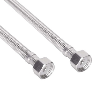 Conector de Tubería Flexible 1/2" X 1/2" BSP, Manguera Trenzada de Acero Inoxidable, Manguera Flexible para Plomería, Repuesto para Bricolaje - Product Image 4