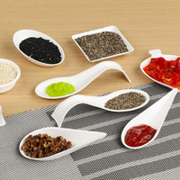 Sachets de canne à sucre jetables écologiques, Mini assiettes à apéritifs en forme de goutte d'eau, Desserts compostables et plats à apéritifs