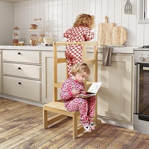 Tour d'apprentissage Montessori, tabouret d'aide à la <span class=keywords><strong>cuisine</strong></span>, tour d'apprentissage, <span class=keywords><strong>hauteur</strong></span> réglable, vente en gros, promotion - Product Image 5