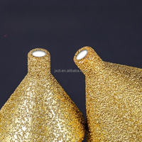 Tête de meulage multifonctionnelle en céramique, marbre, diamant, brasée sous vide, chanfreineur, alésoir, type parapluie conique, M14, perçage