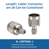Adaptador de Antena N Macho a Conector RF Roscado de 50 Ohmios, Convertidor Coaxial de Baja Pérdida para Router Inalámbrico, Compatible con OEM ODM Personalizado