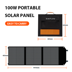 <b>Solar</b> Foldable 100w Folding For Power Station <b>Mini</b> Slim Portable 22% Efficient - Product Image 3
