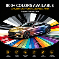 Envoltura de vinilo para coche Rosa Flash de Metal, Película autoadhesiva que cambia de Color para coche, película decorativa sin burbujas