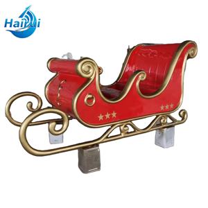 Décorations de Noël d'extérieur en résine et fibre de verre, grande taille, 10 pieds, décoration de cannes en sucre, pain d'épices, traîneau du Père Noël - Product Image 1