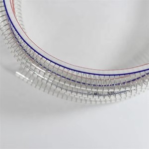 PVC Transparent Steel Wire Hose 0125 Crystal Clear For Water Oil Plastic Pellets Bridge Clamp Connection - Product Image 3