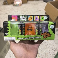 Jouet anti-stress souple et moelleux en forme de fantôme d'Halloween qui brille dans le noir, à rebond lent, en maltose, boîte surprise, cadeau de fête