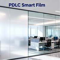 Ventes chaudes Film intelligent PDLC électronique Alimentation électrique avec télécommande Films Filmbase pour la protection de la vie privée des fenêtres en verre de bureau