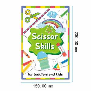 Kindergarten Activity Toy Colorful Diy Art Kits Scissor Skills Craft Custom Coloring <b>Book</b> - Product Image 6
