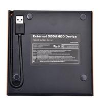 Graveur de CD DVD à BD-ROM externe USB prenant en charge la lecture de films en 3D Graveur de lecteur DVD externe portable CDW Blue-ray pour ordinateur portable