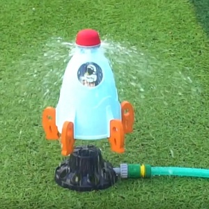 Kids Summer <b>Outdoor</b> Ejector Rocket Aerial Space Rocket Launcher Sprinkler Garden Lawn Grassplot Lift-Off Water Spray <b>Toy</b> - Product Image 2