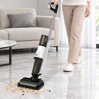Aspirateur sans fil humide et sec avec autonomie de 30 minutes et rotation à 180° ° Conception inclinable, auto-nettoyante et à traction avant puissante