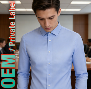 Camicia <span class=keywords><strong>da</strong></span> Uomo a Maniche Lunghe in Puro Cotone a 4 Fili, DP4.0 Senza Stiratura, Non Elasticizzata, Camicia Formale Bianca Moderna per Business - Product Image 2