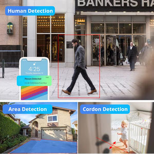 Caméra de sécurité réseau CCTV à tourelle en métal AI POE avec vision nocturne HD, détection faciale, audio NVR, vente chaude d'usine, 3MP, 5MP, 8MP, 4K - Product Image 5