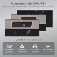 OEM ODM R87 Pro Wired Mechanical Keyboard with Hot Swappable Knob 75 RGB Backlit Gaming Keyboard 88 Keys TKL Gasket Mounted with