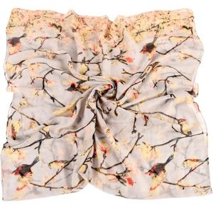 Cotton Ethnic Sporty Head & <b>Neck</b> <b>Scarf</b> with Custom Printed Leaf & Animal Patterns for Women-Four Seasons Use - Product Image 2