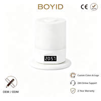 Lampe tactile LED Boyid, lampe de chevet moderne pour bébé, lampe d'ambiance pour dortoir, veilleuse ABS, fonctionne sur piles, rechargeable