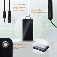 Panneau Solaire Monocristallin Flexible 180W 182mm Résistant aux UV et aux Salissures pour Véhicules Touristiques et Exploitations Agricoles – Taille Personnalisée – Vente en Gros