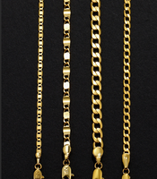 Collier plat gourmette brillant vintage chic, toutes tailles, unisexe, simple, en or 14K, idéal pour anniversaire, couple, empilable, vente en gros