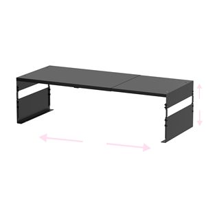 Estante apilable de Metal ajustable para dormitorio, sala de estar, oficina, organizador de almacenamiento para ahorrar espacio, fácil montaje - Product Image 1