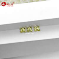 Expédition rapide, qualité 5A, pierres précieuses multicolores en vrac, 7*7 mm, coupe spéciale fantaisie en forme de fleur de lys, zircone cubique synthétique pour bague