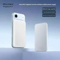 Batterie externe magnétique ultra-fine à chargement rapide 5000 mAh 3A 22,5 W compatible avec iPhone 17 – Meilleure vente