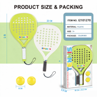 Ensemble de raquettes de tennis de table Concord en plastique blanc et vert, 2 balles, boîte colorée, sport de plein air, enfants, jeu en plein air