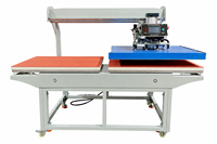 Presse à chaud pneumatique automatique RONMACK RM-120100, machine d'impression à plat grand format 100 cm pour vêtements et usage domestique