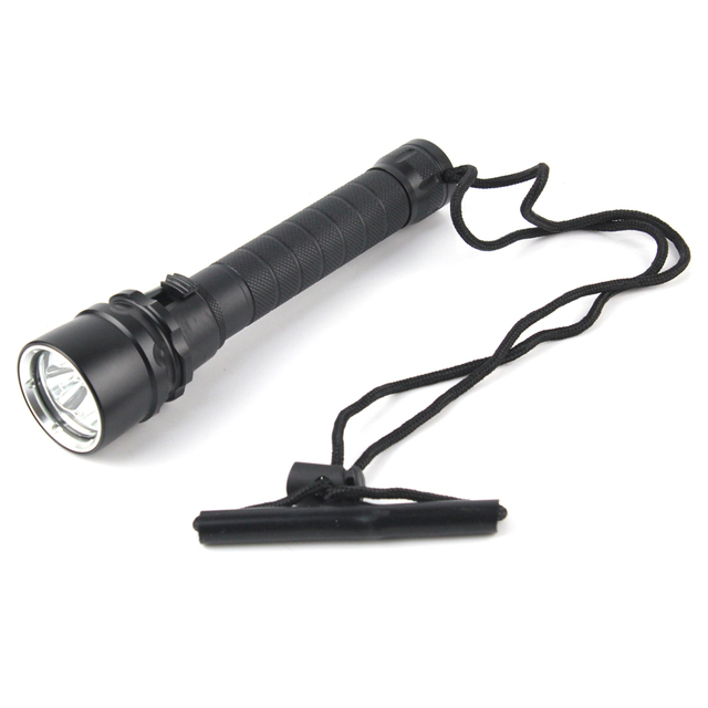 High Power scuba Flashlight Professional Underwater Diving 80M IPX8 Waterproof Portable Diving Flashlight