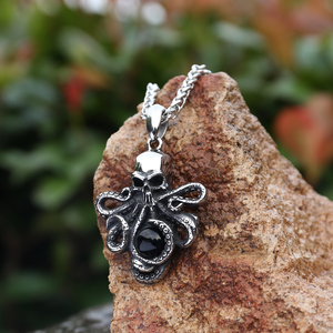 Gioielli di moda in acciaio inox collana di gioielli marini Octopus collana pendente uomini collana gioielli - Product Image 2