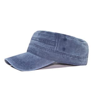 Men's Flat <strong>Cap</strong> <strong>Army</strong> Green Men's Hat Korean Version of Casual Duck <strong>Cap</strong> Cotton Flat Brim <strong>Cap</strong> - Product Image 1
