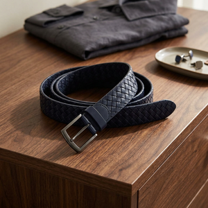 Ceinture en cuir de vachette vintage pour homme, boucle en acier, design carré, accessoires de mode, qualité supérieure, prix de gros - Product Image 1