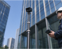 High Stiffness 3K HI-MOD Carbon Fiber Telescoping Camera Pole/Telescopic Camera Mast for Roof Inspection Construction Survey