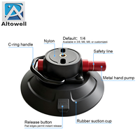 Ventouse à vide avec anneau en D, capacité de charge de 70 kg, fixation au toit pour voiture, camping-car, yacht, kayak, bagages