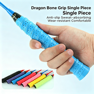 Cinta de agarre antideslizante con patrón de diamante en relieve para raquetas de bádminton, tenis y squash, paquete de 30 unidades a granel - Product Image 4