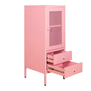 Боковой столик мебель для спальни с 2 выдвижными ящиками красочные современные шкафы для гостиной комод металлический шкаф для хранения
