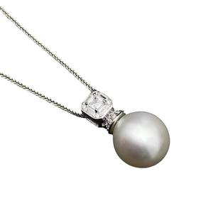 31215 Colgante de Plata S925, Versión Gruesa, para DIY, Accesorios para Perlas de 10-13mm, Colgante para Collar, Dijes Vacíos para Diamantes - Product Image 5