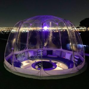 Nouvelle tente bulle pop-up pour 2-3 personnes, abri pour patios - Grande tente surdimensionnée résistante aux intempéries - Protection contre le froid pour le <span class=keywords><strong>camping</strong></span> - Beige - Product Image 4