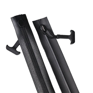 Fermeture éclair en nylon de haute qualité, écologique, étanche à l'air et à l'eau, à extrémité fermée, sans curseur de verrouillage, modèle 10 #   pour combinaison de plongée hyperbare - Product Image 2