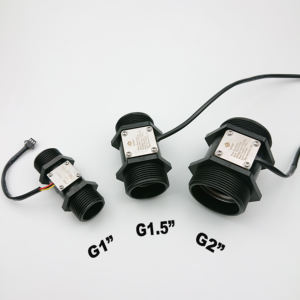 工場用 1/4インチ 3/8インチ 1/2インチ 3/4インチ 1インチ プラスチック製 真鍮製 スチール製 ホール効果 タービン式 水流量センサー パルス流量計 3線式 - Product Image 4