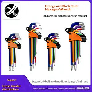 Clé hexagonale à tête sphérique en gros, outils de vélo, clé hexagonale intérieure à six <span class=keywords><strong>pans</strong></span>, adaptée à de multiples scénarios, en stock - Product Image 1