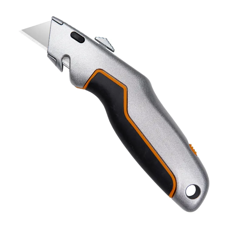 भारी शुल्क एल्यूमीनियम मिश्र धातु TPR संभाल उपयोगिता चाकू पेशेवर सुरक्षा टी-शैली के लिए ब्लेड काटने