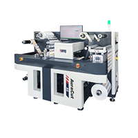 Machine de découpe numérique d'étiquettes autocollantes VOREY A8 12m/m, laminage et refendage rouleau à rouleau, avec PC intégré