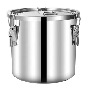 Customizable Stainless Steel Kitchen Soup Pot Sealed Pot Wholesale Pot Cooking Utensils Hotel Western Restaurant Canteen Cooking