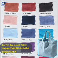 Tela de Lona 100% Lino Natural de 165gsm-300gsm Directo de Fábrica al por Mayor para Fabricación de Bolsos Personalizados