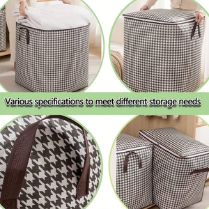 Bolsa de Almacenamiento de Edredones de Algodón Impermeable y Resistente <span class=keywords><strong>a</strong></span> la Humedad de Gran Capacidad, Caja de Almacenamiento de Ropa, Organización y Almacenamiento del Hogar - Product Image 5